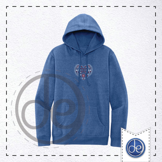 Paisley Heart - Embroidered Hoodie Sweatshirt